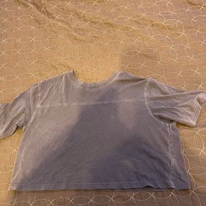 Wild Fable L cropped navy T-shirt